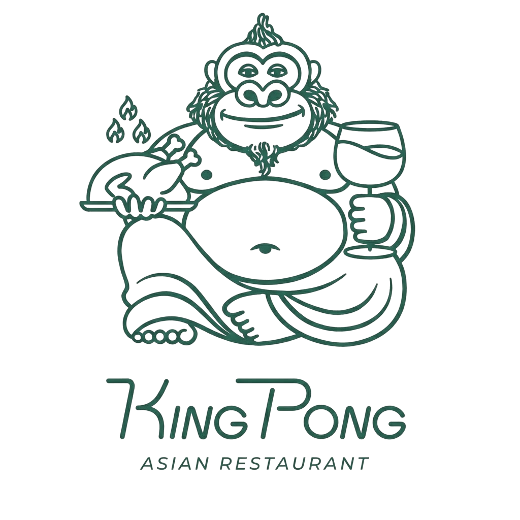 KINGPONG Pan-Asian Restaurant Logo